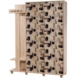 Entrance Furniture Garmanto 863SPH4823 135x36x192cm Multi-Brown MULTI-BROWN