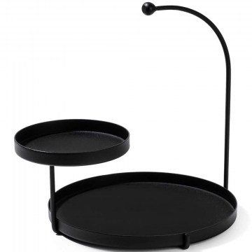 Decorative Shelf Knidos 247HFM1106 25x21x28cm Black Aberto Design