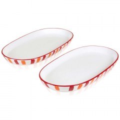 Serving Platter (Set 2Pcs) 280TMA2198 30x17x4cm Multi Hermia