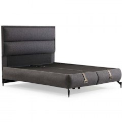 Bed With Storage Space Rise (For Mattress 120x200cm) 771MND1898 122x200x122cm Dark Grey