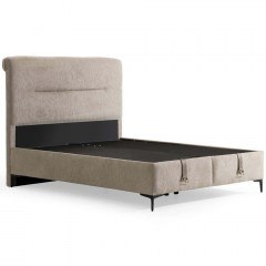 Κρεβάτι Με Αποθηκευτικό Χώρο Mia (Για Στρώμα 160x200cm) 771MND1877 160x200x122cm Light Brown