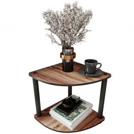 Corner Side Table 282PTR1569 34x34x38cm Walnut WALNUT
