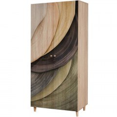 Ντουλάπα Δίφυλλη Lidya 869VEL8684 90x52x192cm Multi