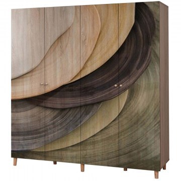 Ντουλάπα Τετράφυλλη Loni 869VEL8701 180x52x192cm Multi