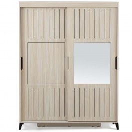 Ντουλάπα Δίφυλλη Pasific Home Fuga 801CMY3431 140x60x216cm Oak OAK