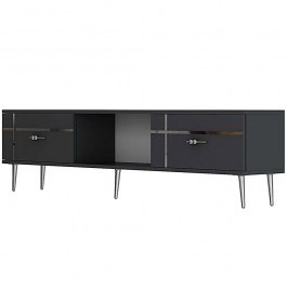 Έπιπλο Τηλεόρασης Line 475OLV3060 150x29,6x40,6cm Anthracite-Silver ANTHRACITE