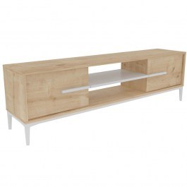 TV Furniture Eslem 875ZNA4594 120x29,6x43,6cm Oak-White OAK