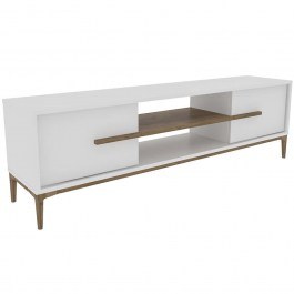 TV Furniture Eslem 875ZNA4593 120x29,6x43,6cm White-Walnut WHITE
