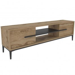 TV Furniture Eslem 875ZNA4595 120x29,6x43,6cm Oak-Black OAK-BLACK