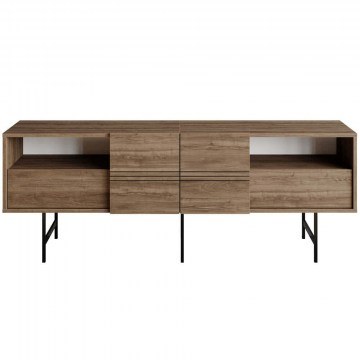 Έπιπλο Τηλεόρασης Derin 788DEC4010 180x37,1x64,7cm Walnut