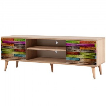 Έπιπλο Τηλεόρασης Truva 863SPH3016 140x40x50cm Multi