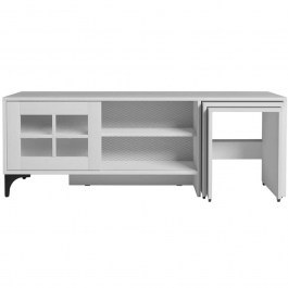 TV Furniture With Zygon Revival 801CMY3013 150x42x54cm White WHITE