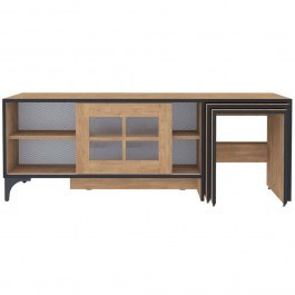 TV Furniture With Zygon Revival 801CMY3014 150x42x54cm Oak OAK