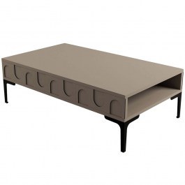 Τραπέζι Σαλονιού Lyon 845HCT5545 105x60x32,6cm Mocha MOCHA