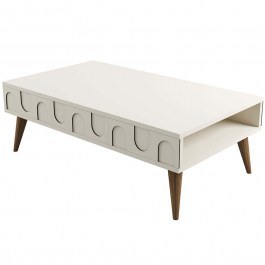 Coffee Table Lyon 845HCT5547 105x60x34,6cm Cream CREAM