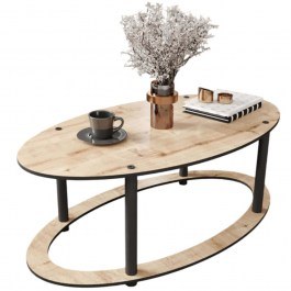 Coffee Table Hole Ellipse 282PTR1560 60x38x40cm Oak OAK