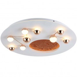 Φωτιστικό Οροφής - Πλαφονιέρα 701CHD1687 Φ60x5cm Led 5800lm 58W 3000K White Opviq WHITE