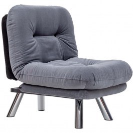 Armchair - Bed Misa Small Soft 859FTN2321 70x78x85cm Grey GREY