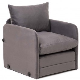 Armchair - Bed Saga Single 859FTN2880 68x70x66cm Grey GREY