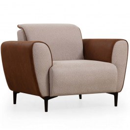 Armchair Aren 560ARE2230 100x85x85cm Beige-Brown BEIGE-BROWN