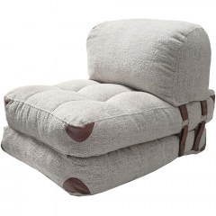Folding Pouf Armchair Fold Teddy 383EVN1103 60x80x70cm Grey