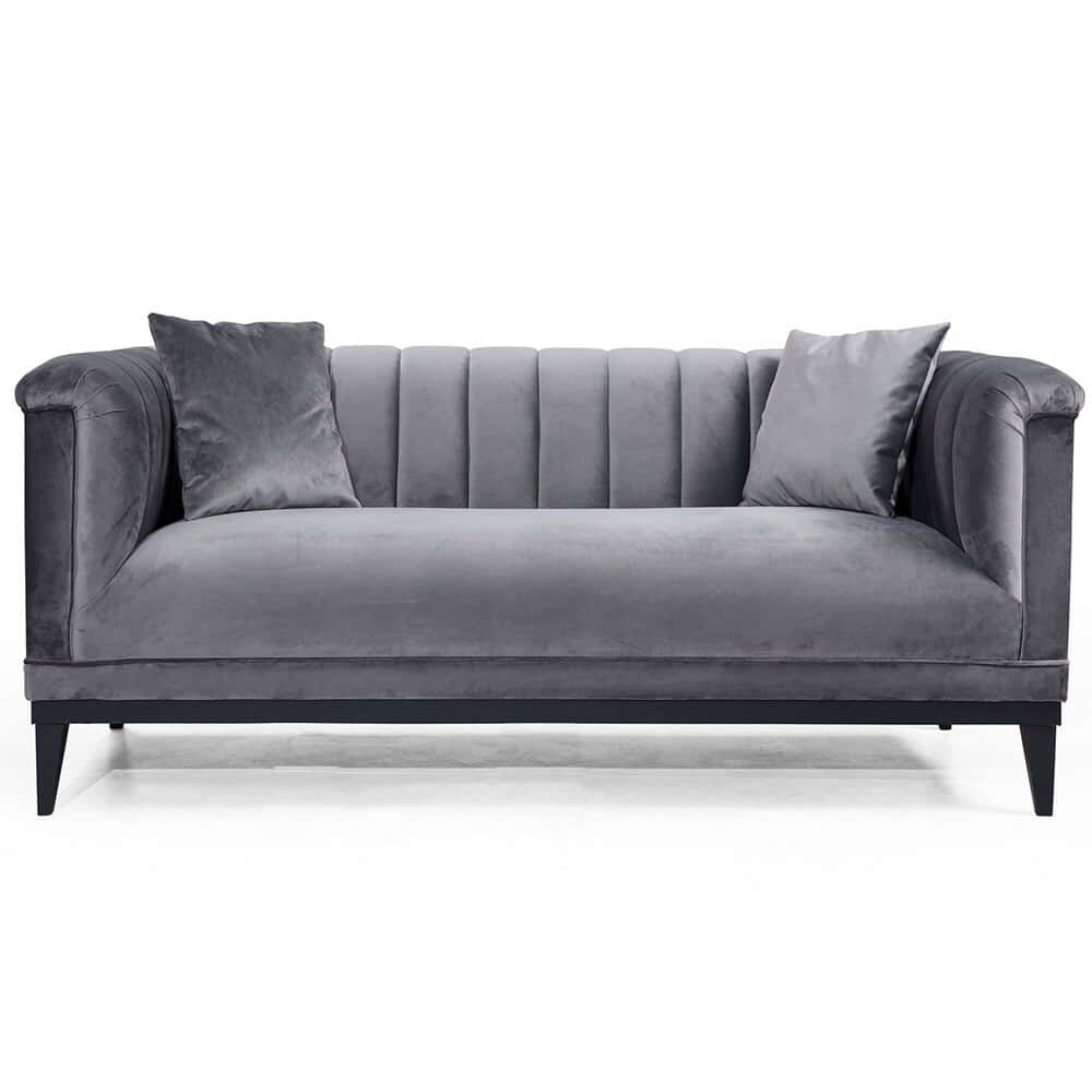Καναπές Διθέσιος Trendy 569HLN1110 190x89x79cm Dark Grey