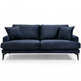 Two-Seater Sofa Papira 560ARE1505 175x90x88cm Navy Blue NAVY BLUE