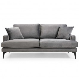 Two-Seater Sofa Papira 560ARE1506 175x90x88cm Grey GREY