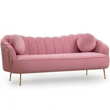 Three-Seater Sofa Istiridye 560ARE1539 215x90x80cm Rose