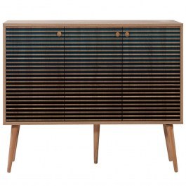 Buffet Mega 863SPH3421 120x36x90cm Oak-Blue BLUE