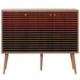 Buffet Mega 863SPH3420 120x36x90cm Oak-Red RED