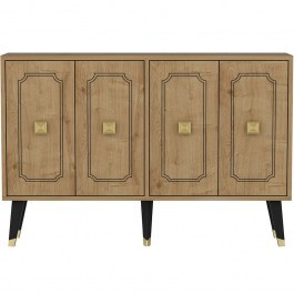 Μπουφές Roland 327ODS1228 120x30x80cm Oak-Gold OAK-GOLD