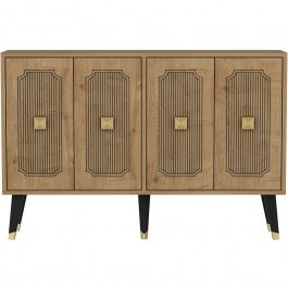 Μπουφές Desari 327ODS1230 120x30x80cm Oak-Gold OAK-GOLD