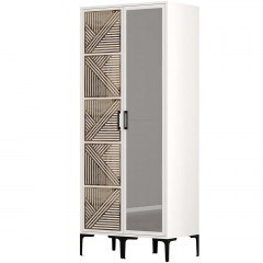 Two Door Wardrobe Kumsal 845HCT5423 80x47,5x201,4cm White