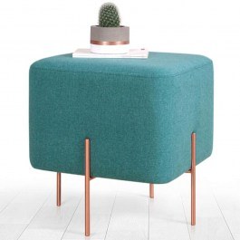Stool Copper 209FLF1187 40x40x42cm Green GREEN