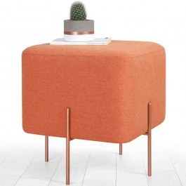 Stool Copper 209FLF1184 40x40x42cm Orange ORANGE