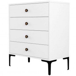 Συρταριέρα Lizbon 845HCT1207 76x40x90,7cm White WHITE