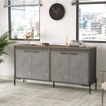 Buffet 956LCS1520 184x44,5x91,6cm Anthracite-Brown
