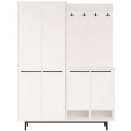 Entrance Furniture Os 956LCS2832 147,4x35,5x195,6cm White WHITE