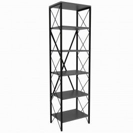 Floor Shelf Suadiye 854KLN3613 50x30x180cm Anthracite ANTHRACITE