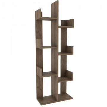 Bookcase Luisa 322RTC1105 50x22x137cm Walnut