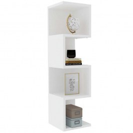 Floor Shelf Alin 495SSE1102 25x27x95cm White WHITE