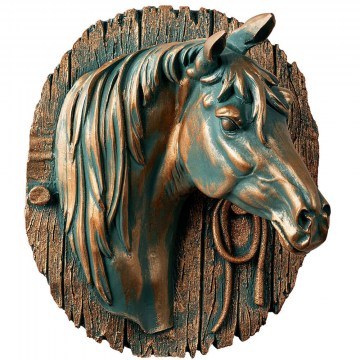 Διακοσμητικό Τοίχου Horse 891TNL3805 25x14x28cm Copper-Green Wallity