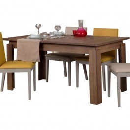 Extendable Table Huqqa 801CMY2913 78/170x80x150cm Dark Oak DARK OAK