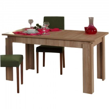 Τραπέζι Επεκτεινόμενο Huqqa 801CMY2914 78/170x80x150cm Light Oak