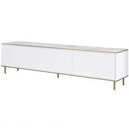 Έπιπλο Tηλεόρασης Imaj 382NRC1143 180x35x45,2cm Marble Effect White WHITE