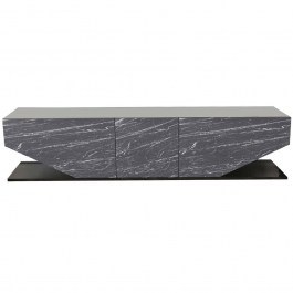 TV Furniture Inci 322RTC2447 180x30x45cm Marble Effect Black BLACK