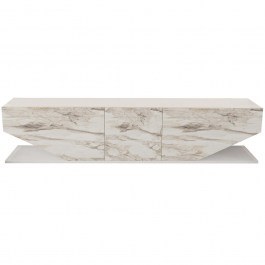 TV Furniture Inci 322RTC2448 180x30x45cm Marble Effect White WHITE