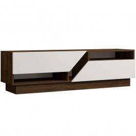 TV Furniture Koza 835PUQ3058 160x40x45cm Walnut-White WHITE