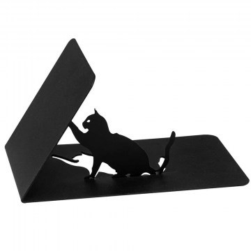 Βιβλιοστάτης 493RMC1136 25,5x12,5x12cm Black Aberto Design